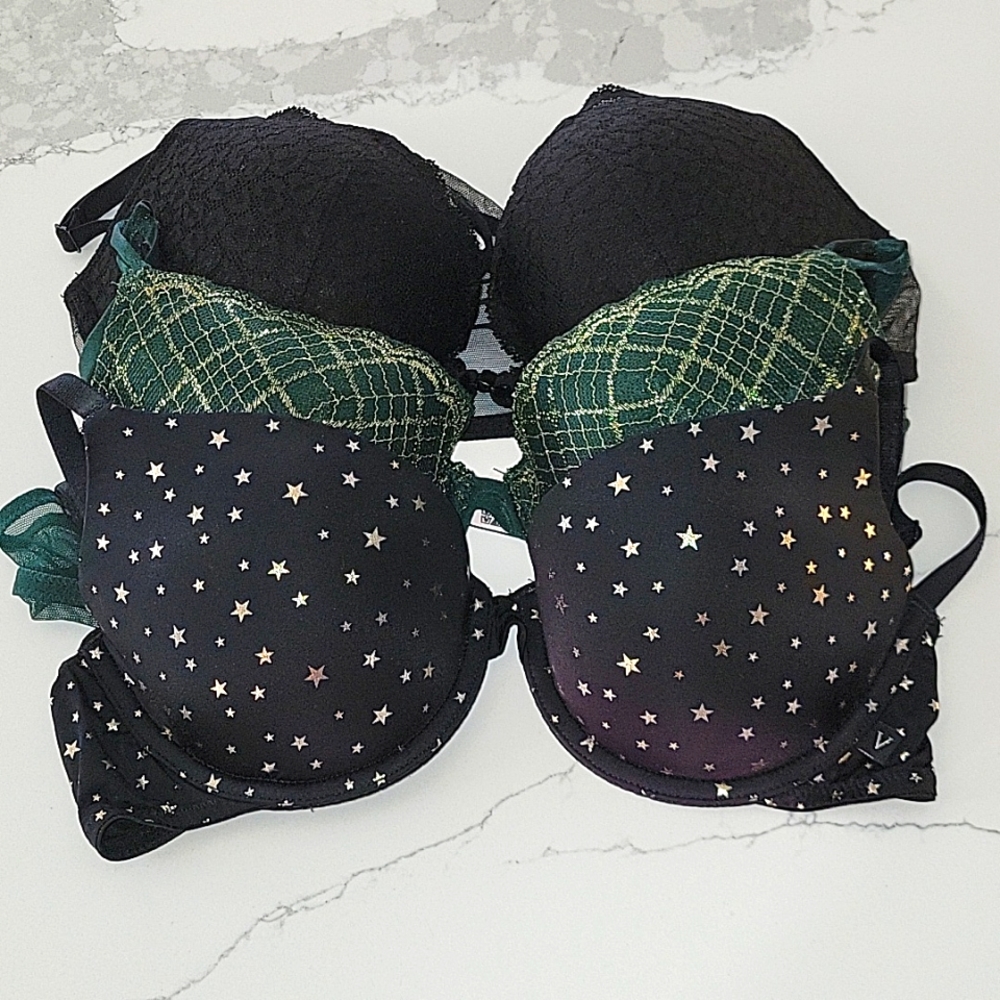 Set of 3 Victoria's secret bras 34C